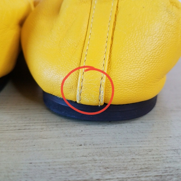 Everlane The Scrunch Leather Flats in Lemon - Picture 7 of 9